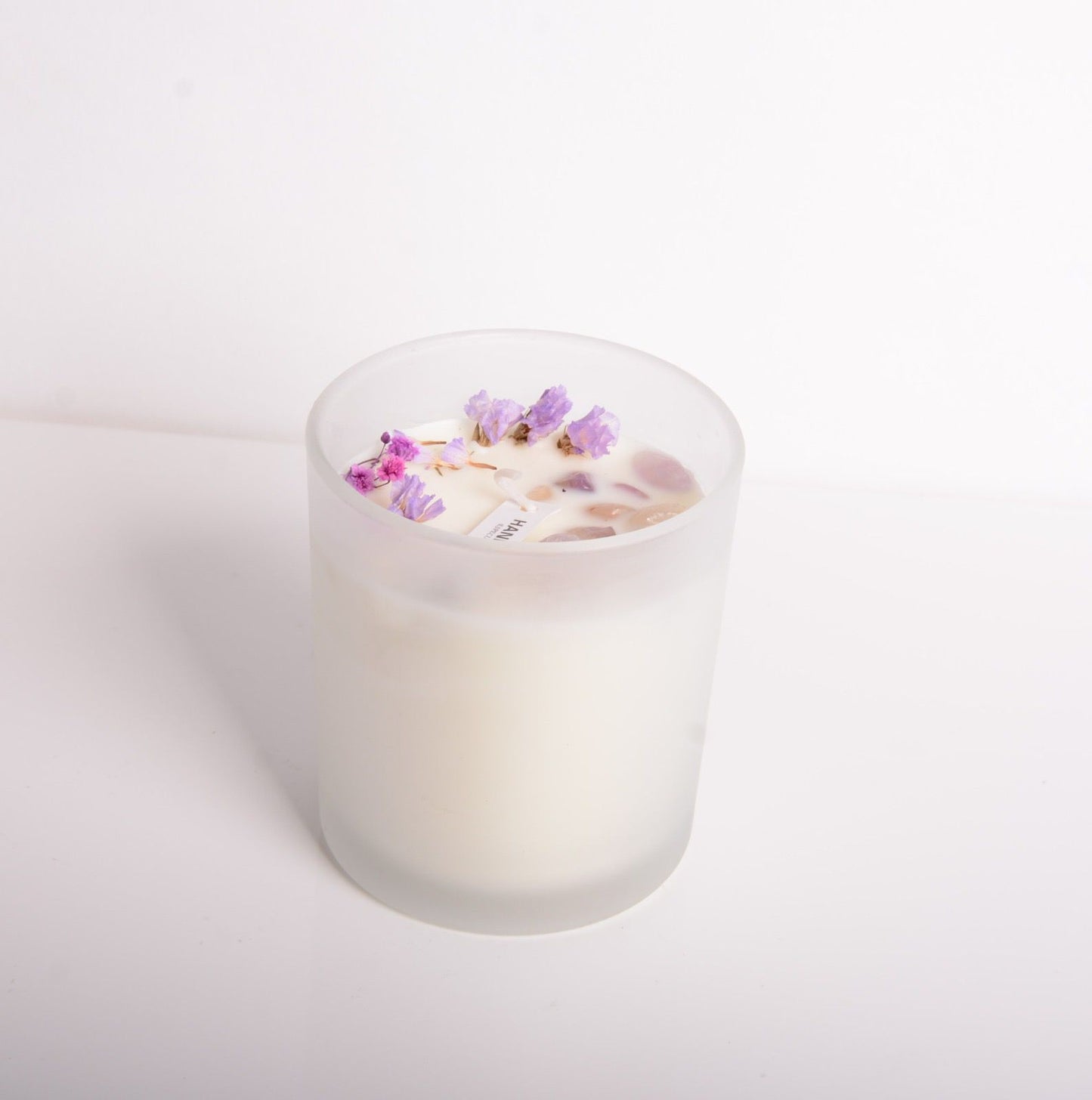 Mohala Scented  Amethyst Candle In Bergamot and Gardenia